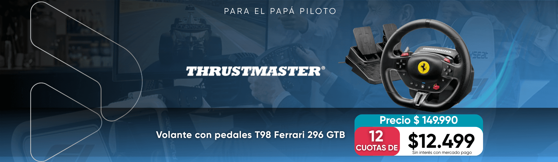 Volante con pedales Thrustmaster T98